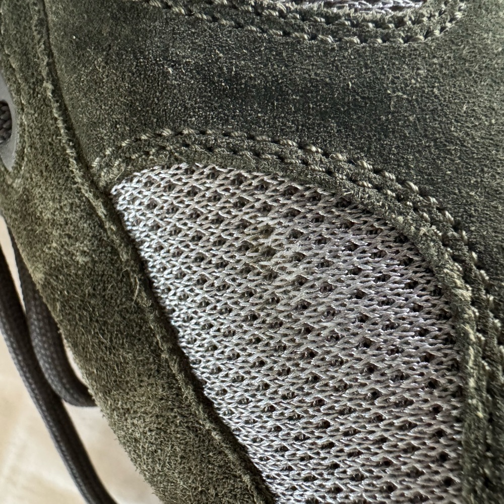 Prada Americas Cup PS0906 men’s suede Sage colored sneaker - Picture 7 of 11